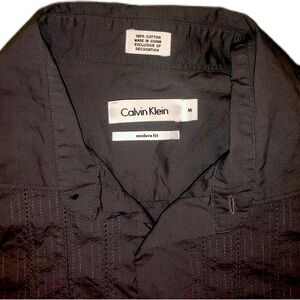 Calvin Klien Modern Fit Long Sleeve Grey Sz Medium Dress Shirt